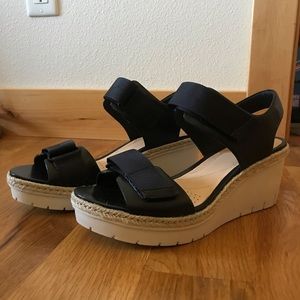 Clarks Black Wedge Heels size 8.5